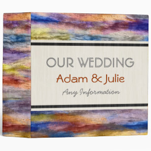 Vintage Wedding. Wood Art Binder 25