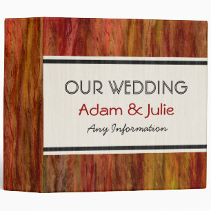 Vintage Wedding. Wood Art Binder 9