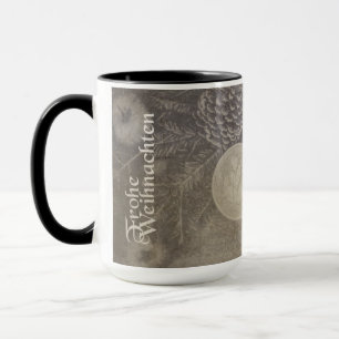 Vintage-Weihnachtsmotiv mit Keksen und Kaffee Mug