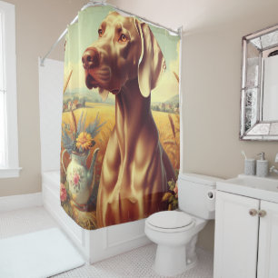 Vintage Weimaraner Painting