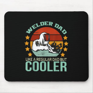 Vintage Welder Dad Like A Regular Dad But Cooler Mouse Pad