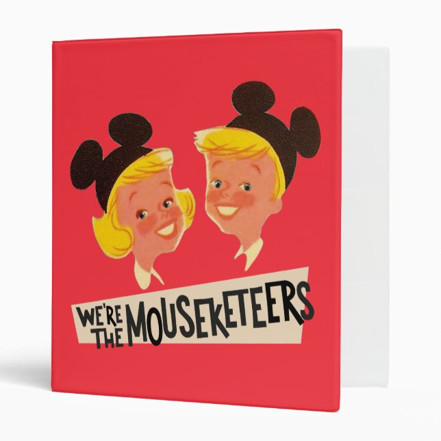 Vintage We're The Mouseketeers Binder (Front/Inside)