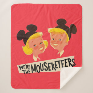 Vintage We're The Mouseketeers Sherpa Blanket