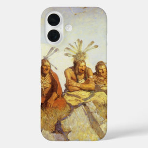 Vintage West, Guardians War or Peace by NC Wyeth iPhone 16 Case