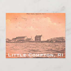 Vintage West Island, Sakonnet - Little Compton, RI Postcard