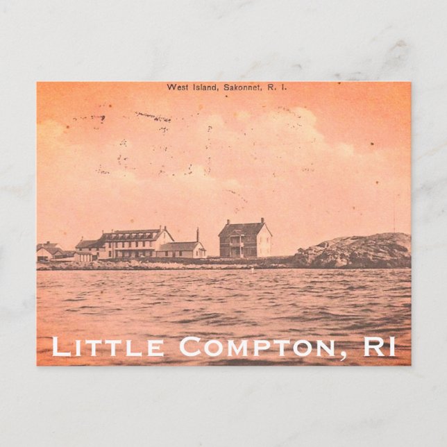 Vintage West Island, Sakonnet - Little Compton, RI Postcard (Front)