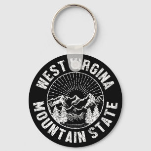 Vintage West Virginia Keychain
