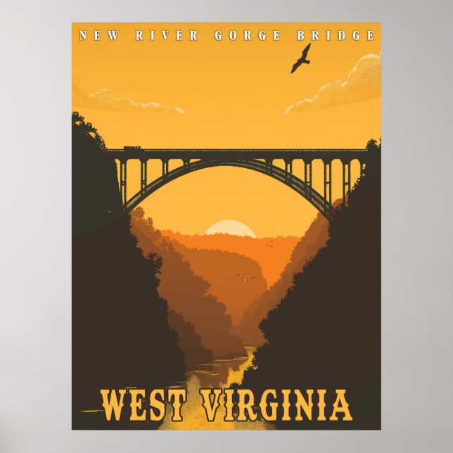 Vintage West Virginia Poster (Front)