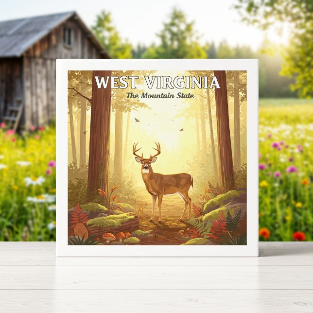 Vintage West Virginia Tile (Creator Uploaded)