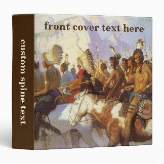 Vintage Western Art, Indian War Party by NC Wyeth Binder