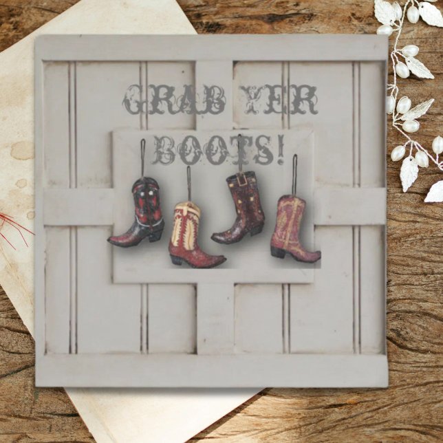 vintage western country cowboy wedding invitation (vintage western country cowboy wedding invitation)