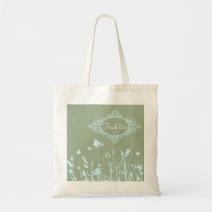 vintage western country rustic wedding tote bag
