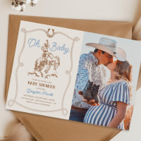 Vintage Western Cowboy Baby Shower Photo