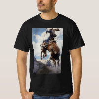 Vintage Western Cowboys, Bucking by NC Wyeth