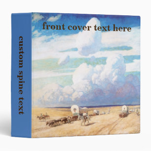 Vintage Western Cowboys, Covered Wagons by Wyeth Binder