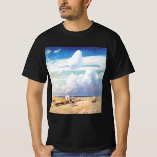 Vintage Western Cowboys, Covered Wagons by Wyeth T-Shirt