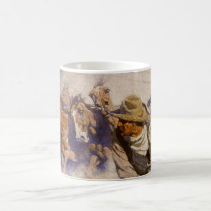 Vintage Western Cowboys, In the Corral by NC Wyeth Coffee Mug
