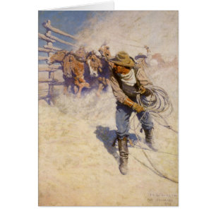 Vintage Western Cowboys, In the Corral par NC Wyet