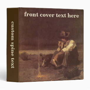 Vintage Western Cowboys, Plains Herder by NC Wyeth Binder