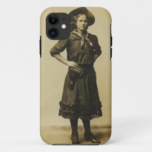 Vintage Western Cowgirl photo iPhone 11 Case
