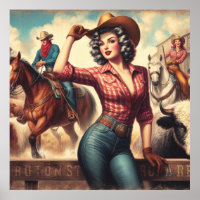 Vintage Western Cowgirl