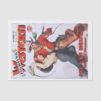 Vintage Western Decoupage Tissue Paper