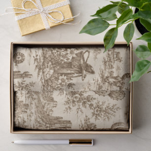 Vintage Western Desert Toile Seamless Pattern Tissue Paper
