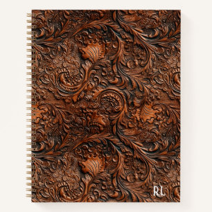 Vintage Western Faux Embossed Notebook
