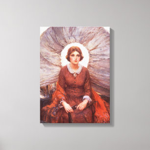 Vintage Western, Madonna of the Prairie by Koerner Canvas Print