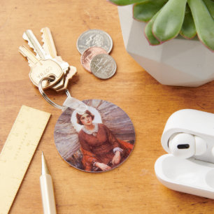 Vintage Western, Madonna of the Prairie by Koerner Keychain