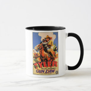 Vintage Western Movie Poster Mug 'Gun Law'