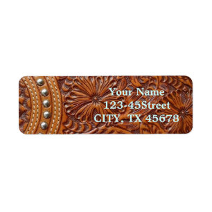 vintage western pays motif en cuir clouté