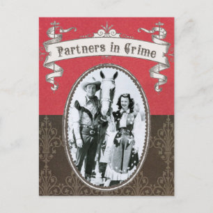 Vintage western photo postcard