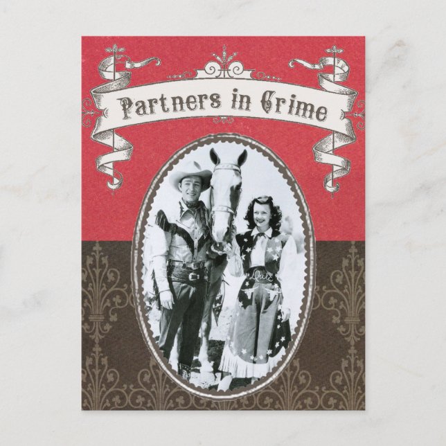 Vintage western photo postcard (Front)