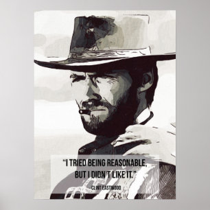 Vintage Western Portrait Poster Art