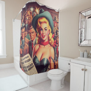 Vintage Western Pulp Girl