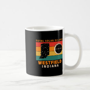 Vintage Westfield Indiana Total Solar Eclipse 2024 Coffee Mug