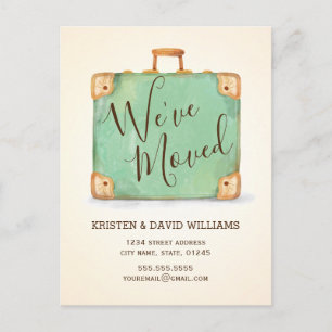 Vintage We've Moved Moving Announcement Postcard