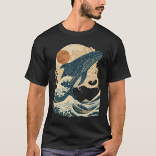 Vintage Whale Ocean Wave T-Shirt