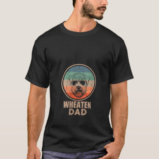 Vintage Wheaten Dog Dad Gifts for Men Dad Dog Love T-Shirt