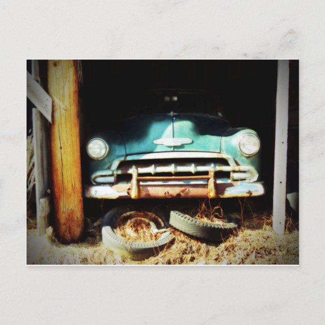 Vintage Wheels Postcard (Front)