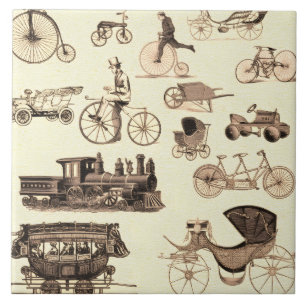 Vintage Wheels Tile