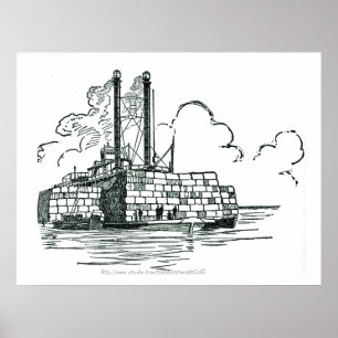 "Vintage-'When Cotton was King,' (1800-1860)" Poster