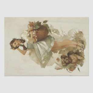 Vintage Whimsical Dorothy and Toto Tissue Paper