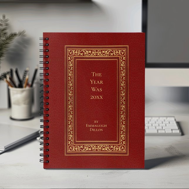 Vintage Whimsical Elegant Livre Rouge Couverture (Créateur téléchargé)