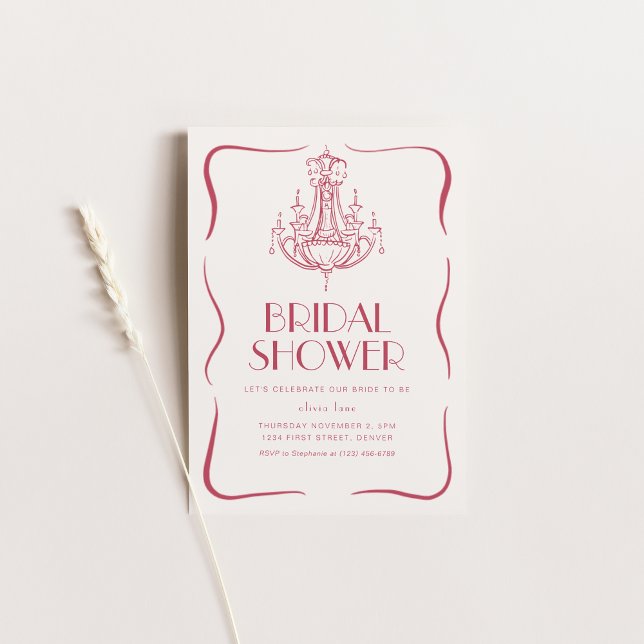 Vintage Whimsical Pink Bridal Shower Invite (Creator Uploaded)
