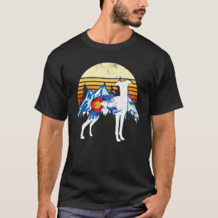 Vintage Whippet Snap Dog English Whippet Dog Color T-Shirt
