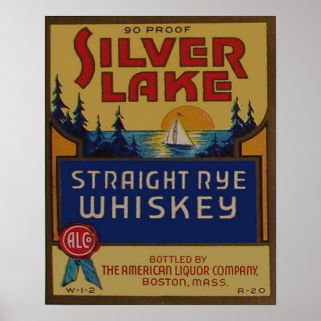 Vintage Whiskey Advertisement Reproduction Poster (Front)