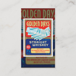 Vintage Whiskey Business Card