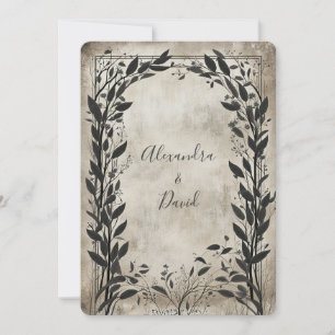 Vintage Whispering Willow  Invitation